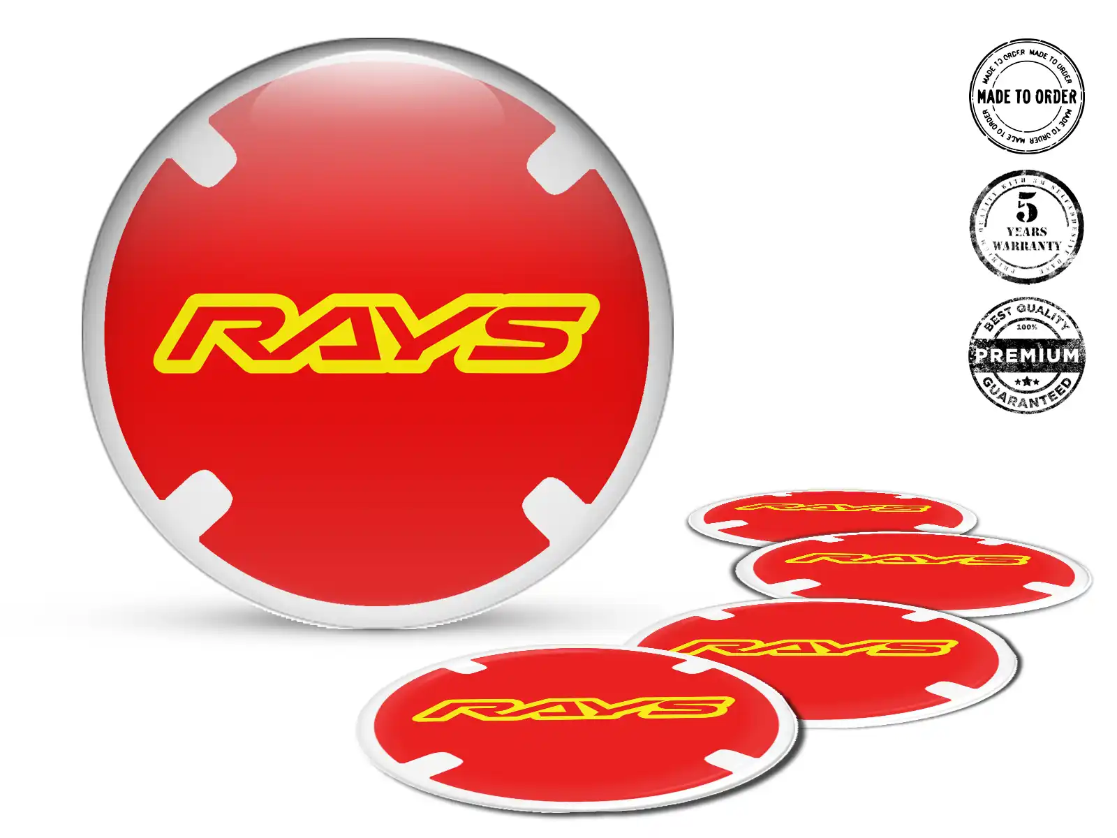 Rays Aufkleber Dome Stil Premium Radlogos